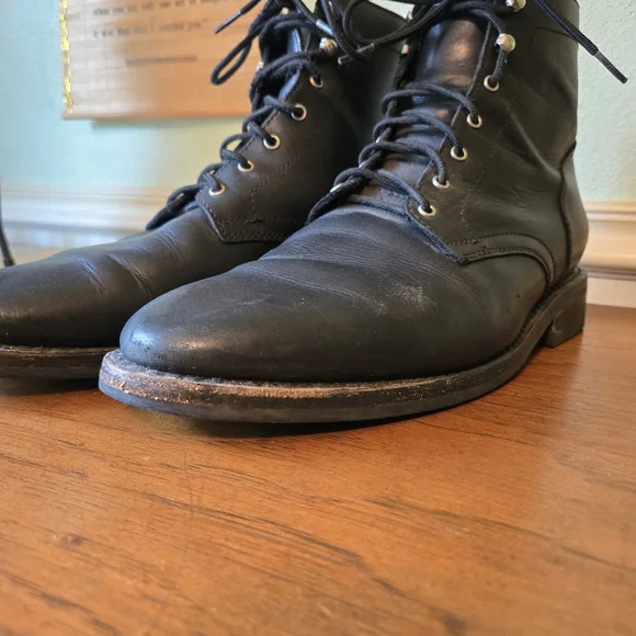 Thursday Boot Co. Captain Boots Mens Size 14 Black Leather Handmade Dress Casual - Picture 16 of 16